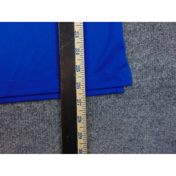 Kansas‎ Jayhawks Shirt Mens Small Blue Red Adidas Polo - Picture 8 of 9